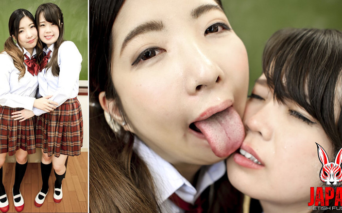 Japan Fetish Fusion: Klub lízání nosu a pusy po hodině - Tsubasa Ichimiya &amp; Ako...