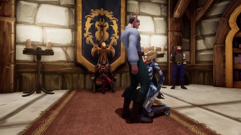Wraith ward: Sex in the throne room - Warcraft porno-parodie