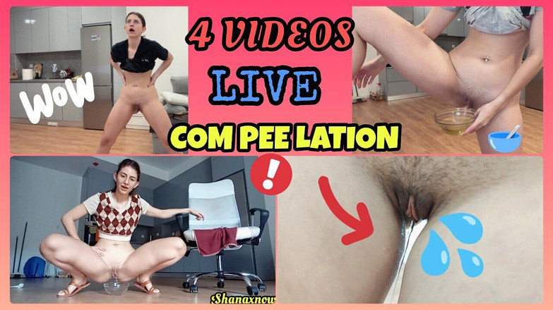 Shanaxnow: Чотири шоу в прямому ефірі, com pee lation писяє в миску і мочиться сама