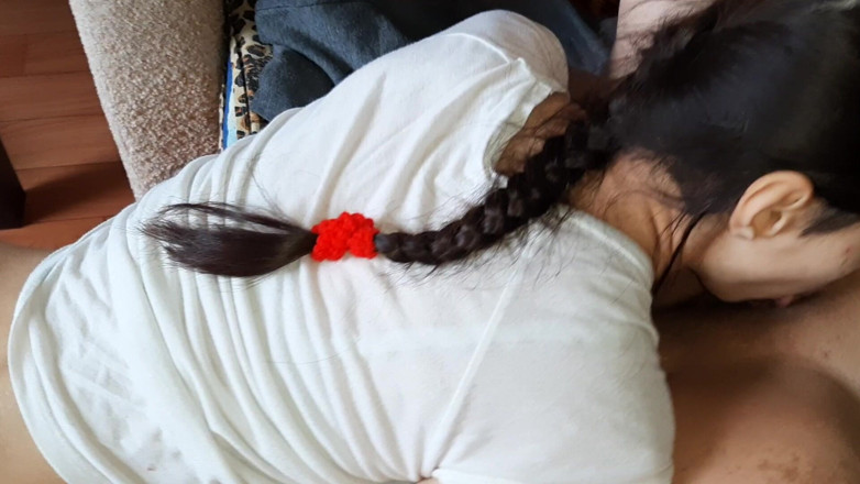 Lesbian-candys: Jag äter min styvmors fitta och onanerar min fitta