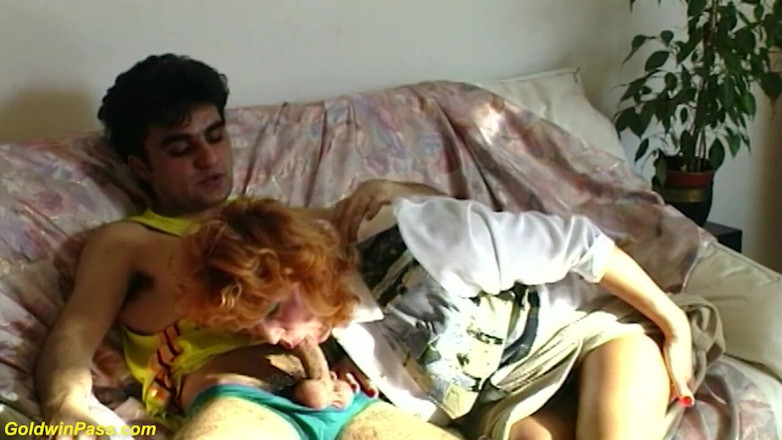 Goldwin pass: Hairy redhead chubby Stepmom rough doggystyle fucked by her young...