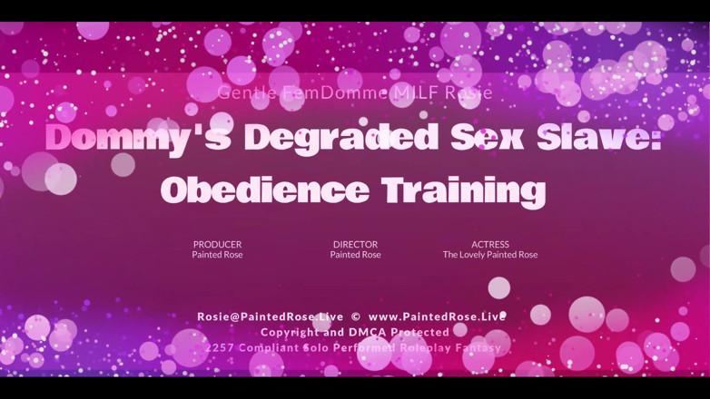 PaintedRose Taboo Femdom Fetish MILF: La esclava sexual degradada de Dommy