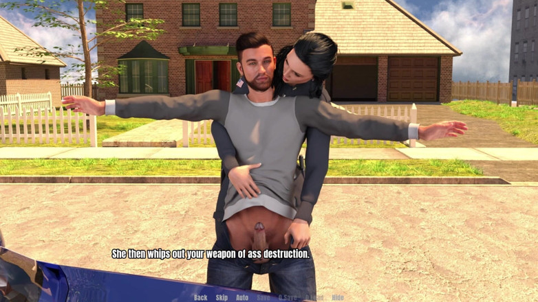 3D Cartoon Porn: Büyükannenin evi 10 - polis memuru Sandra boşalana kadar Thomas'a elle muamele çekiyor