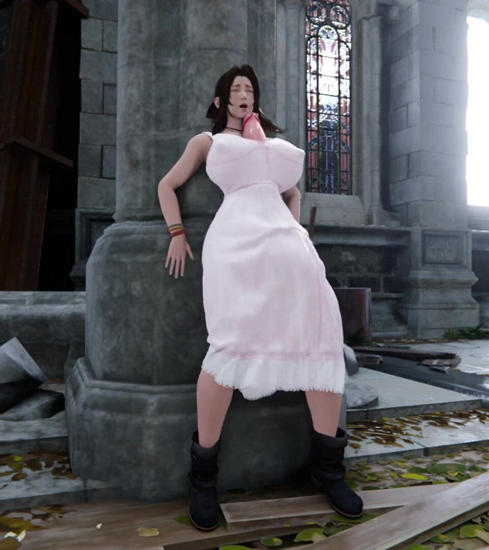 Velvixian3Futanari: Aerith росте 1 (фута транссексуал)