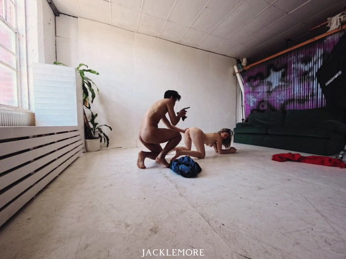 Jacklemore: Bts studio ficksession mit dolly love