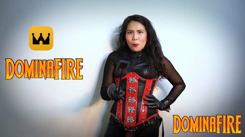 DominaFireOfficial: 라텍스 Sissy 얼굴 따먹기