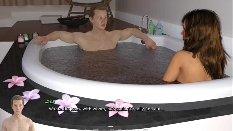Dirty GamesXxX: Ashley, chaudasse mariée, est dans un bain à remous avec le...