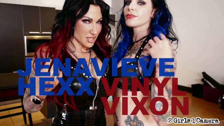 Top Web Models: La brune sexy Jenevieve Hexxx et Vixon, pipe en POV...