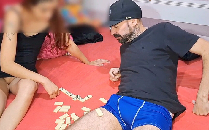 Fanny squirting: My Stepdaughter Plays Dominoes with Me Without Panties!