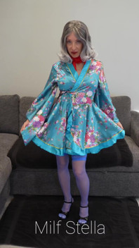 Betty in a Robe & Scarf