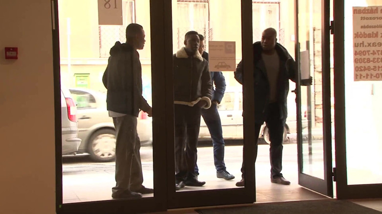 Femdom Sex: Gagica brunetă savurează sexul în grup cu tauri negri