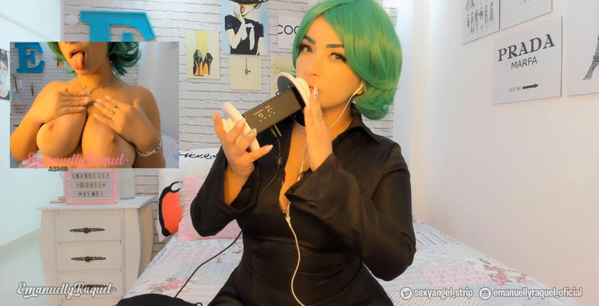 Emanuelly Raquel: Porno ASMR, Tatsumaki, cosplay