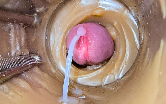 Creme sperm: Une Caméra À L’intérieur Capture 2 Fois L’éjaculation Énorme De Sperme