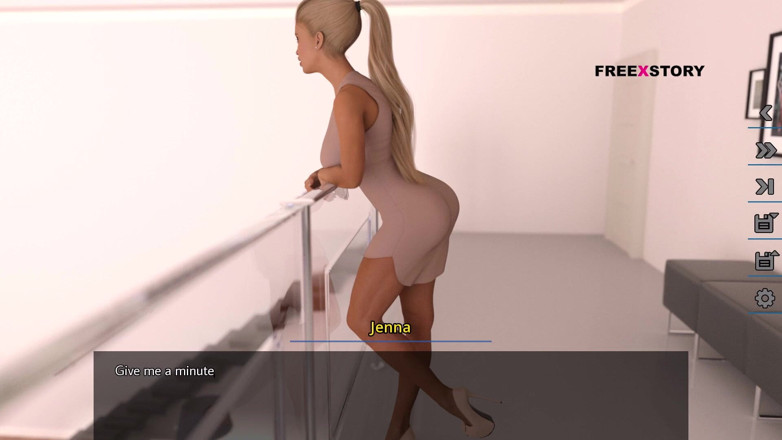 3D Cartoon Porn: Dreams of desire - alex beobachtet Jenna, während sie ihr kleid...