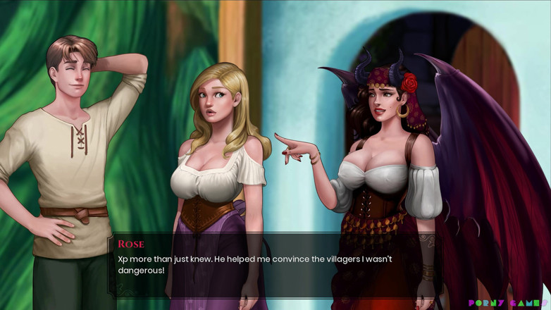 Porny Games: 어떤 전설! V0.6 - 두 명의 Vixens와 쓰리섬 (8)