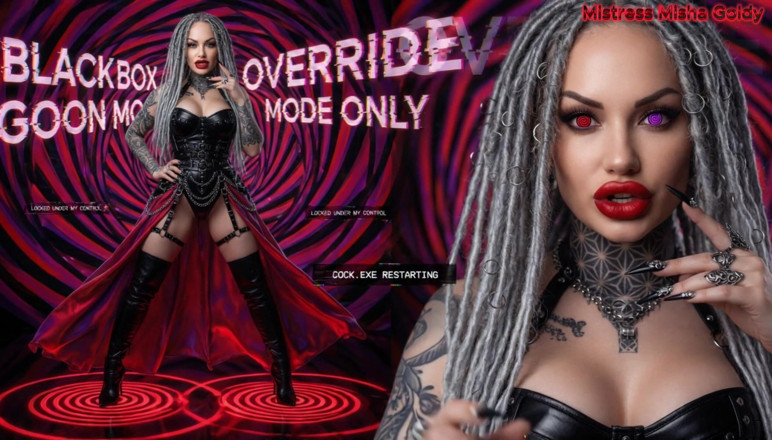 Goddess Misha Goldy: Blackbox Cock: Hacknutý na dálku a vlastní ho já.