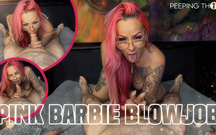 PeepingThom: Pink Parbie Pipe - une MILF galloise taille une pipe incroyable à...