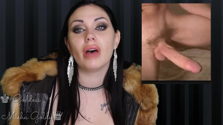 Goddess Misha Goldy: Chcesz być przyciśnięty, aby ssie dla mnie penisa!