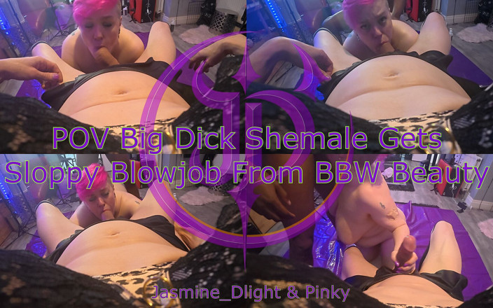 Jasmine Dlight - UK's most extreme anal porn star: Jasmine_dlight &amp; Pinky - POV Wielki Kutas Shemale dostaje niechlujny cios z...