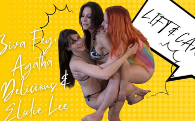 Ziva Fey: Ziva Fey - Elodie Lee - 아가사 맛있는 - 리프트와 더블 레슨