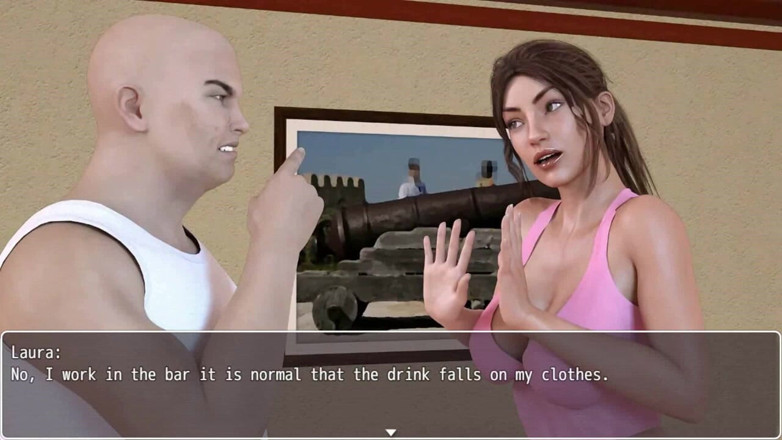 Dirty GamesXxX: Laura Lustful Secrets: mannen misstänker att hans fru är otrogen mot...