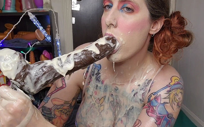 Animer gamer girl: Frühstück und Kopf: Schlampybbc halsfick