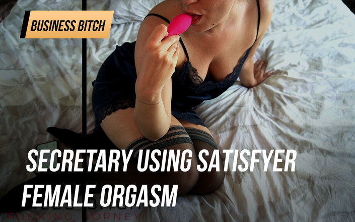 Business Bitch: 秘書は、satisfyer女性のオーガズムを使用して