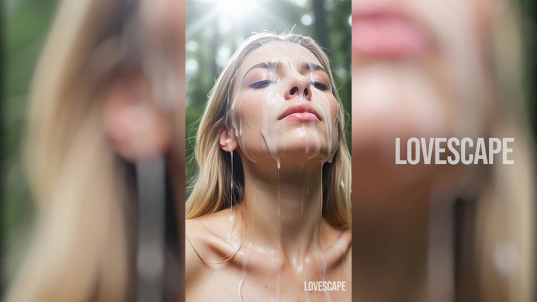 Lovescape: Grávida gata engole dois paus no fundo da floresta (ai gen)
