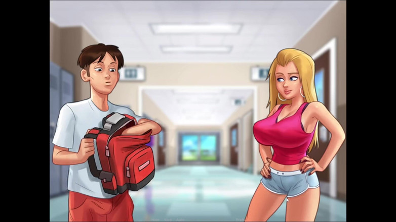 LewdArcade: Summertime Saga Roxxy [01] Animationssammlung [teil 34] Nacktes sexspiel [18+] Erwachsenenspiel