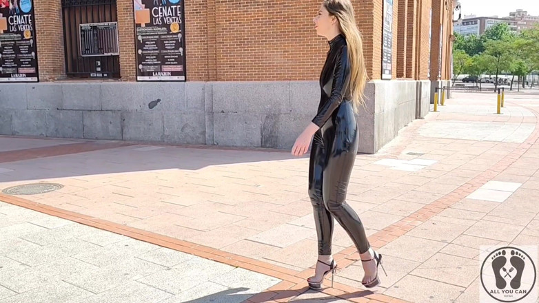 All You Can Fetish: Alice Maze MILF veřejná kožená lesklý fetiš CEI kundička šťavnatá