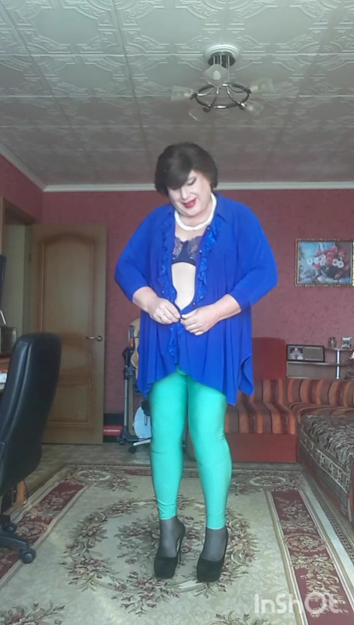 Pichechka: Leggings verdes