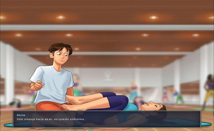 Cartoon Universal: Summertime saga part 1 - Sexy yoga (Espanol sub)