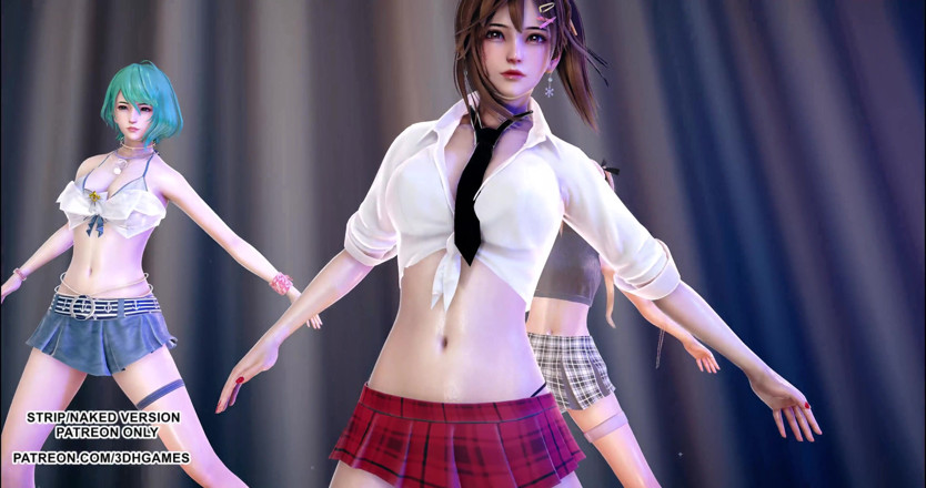 3D-Hentai Games: [mmd] conquistadora Doa Marie Rose Misaki Tamaki danza caliente 4k 60fps
