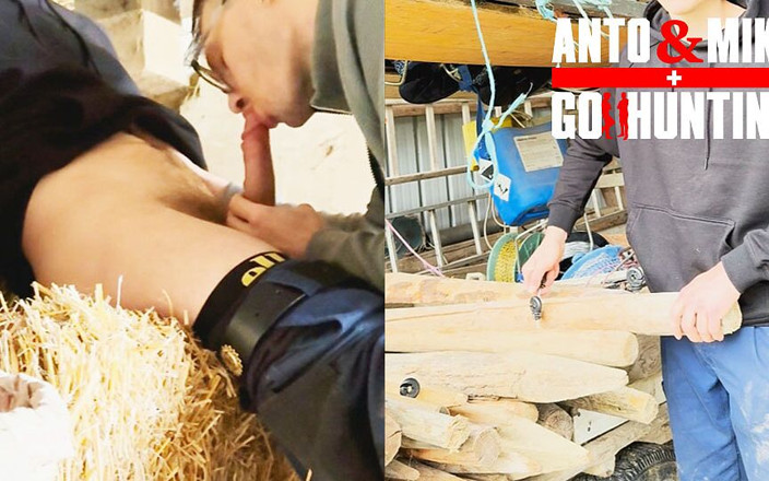 AntoGoesHunting: Hetero verheirateter landwirt wird in seiner scheune gelutscht und wir...