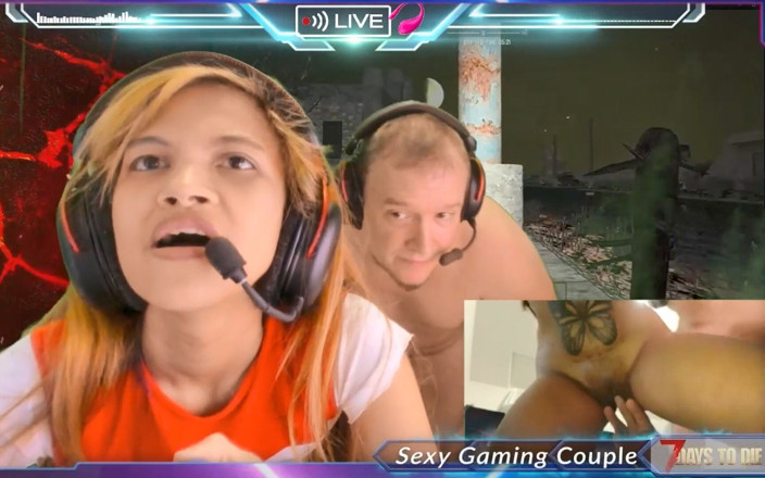 SexyGamingCouple: Fodendo enquanto joga 7 dias para derreter dedilhado essa buceta apertada...