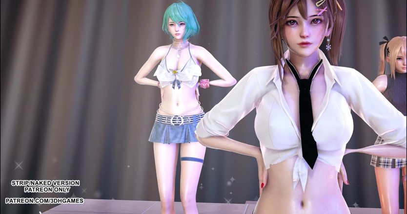 3D-Hentai Games: Горячий танец завоевателя Doa Marie Rose Misaki Tamaki, горячий танец 4k 60fps