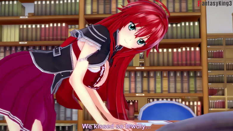Fantasy king: Rias Gremory Sex w bibliotece - Dxd Ntr Madness Series