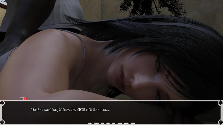 Dirty GamesXxX: Une nana asiatique à gros nichons au paradis noir de Tifa...