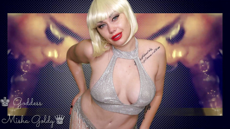 Goddess Misha Goldy: Vei fi în centrul atenției petrecerii cu sex în grup!