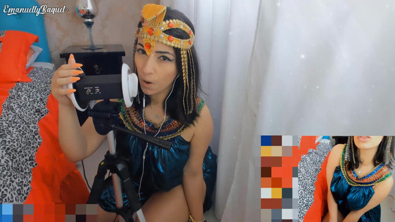 Emanuelly Raquel: Cléopâtre Cosplay Asmr Fellation Intense Et Baise Avec Machine Sexuelle