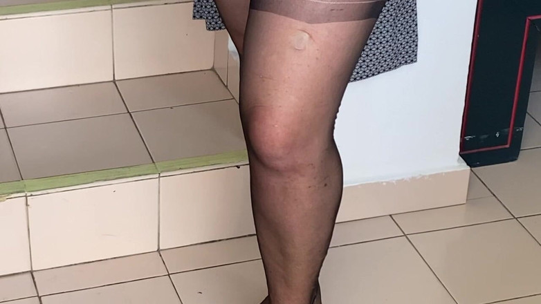 Aunty Sandra vintage girdle queen: Tía En Faja Y Vestido Puro