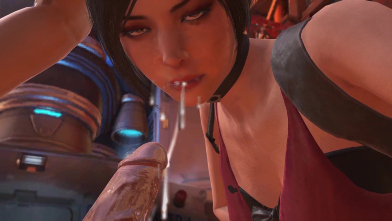 Wraith ward: Ada Wong deephroat kouření zblízka: Rezidentní parodie zla
