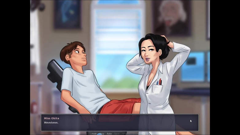 LewdArcade: Summertime Saga Miss Okita Animation Collection [del 32] Naken sex spel spela [18+]...