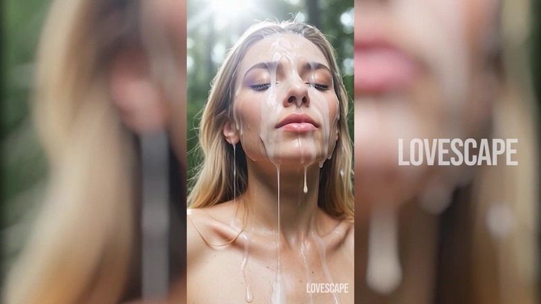 Lovescape: La ragazza incinta Gulps ha due nel profondo dei boschi (ai...