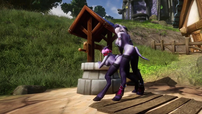 Wraith Futa: Draenei Futa baise une fille de Draenei sur le souhait -...