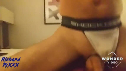 Richard RiXXX: Amatör Hot Furry Otter i Jockstrap ridning stor dildo strök...