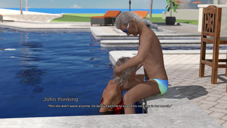 Dirty GamesXxX: Такос куколд наблюдает, как его жена дает киску старому чапу и глубоко заглатывает его член у бассейна - эпизод 90