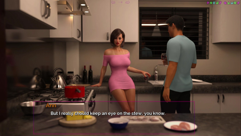 Porny Games: Shut up dan Tarian - Seks dapur dengan makcik tiri (ep. 11 - 2)