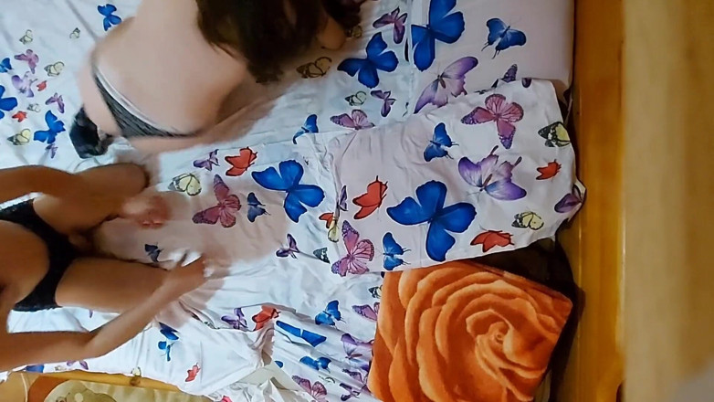 The amateur teenagers: Verklig filmad hemma heta par passionerad sex på morgonen