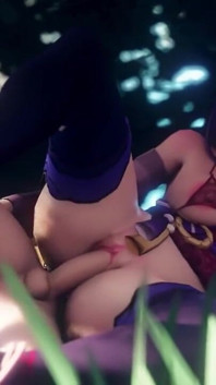 Raiden Shogun Gets Fucked in the Woods and Gets Creampied by Aether Genshin Impact Porn Sex